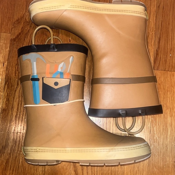 Western Chief Happy Helper Chestnut boots / Rain kids size 2US/ 1UK EUR33 - Picture 2 of 11